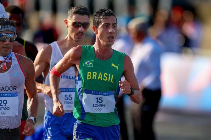 O brasiliense Caio Bonfim conquistou a primeira medalha brasileira na marcha atlética -  (crédito:  Abelardo Mendes Jr/CB/D.A Press)