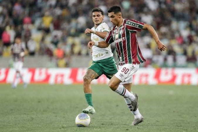 Kevin Serna estreou com assistência pelo Fluminense -  (crédito: Foto: LUCAS MERÇON / FLUMINENSE F.C.)