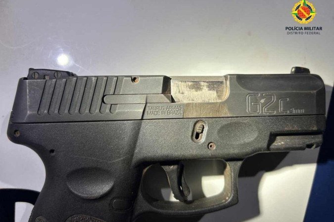 A arma encontrada no Paranoá estava com numeração raspada 