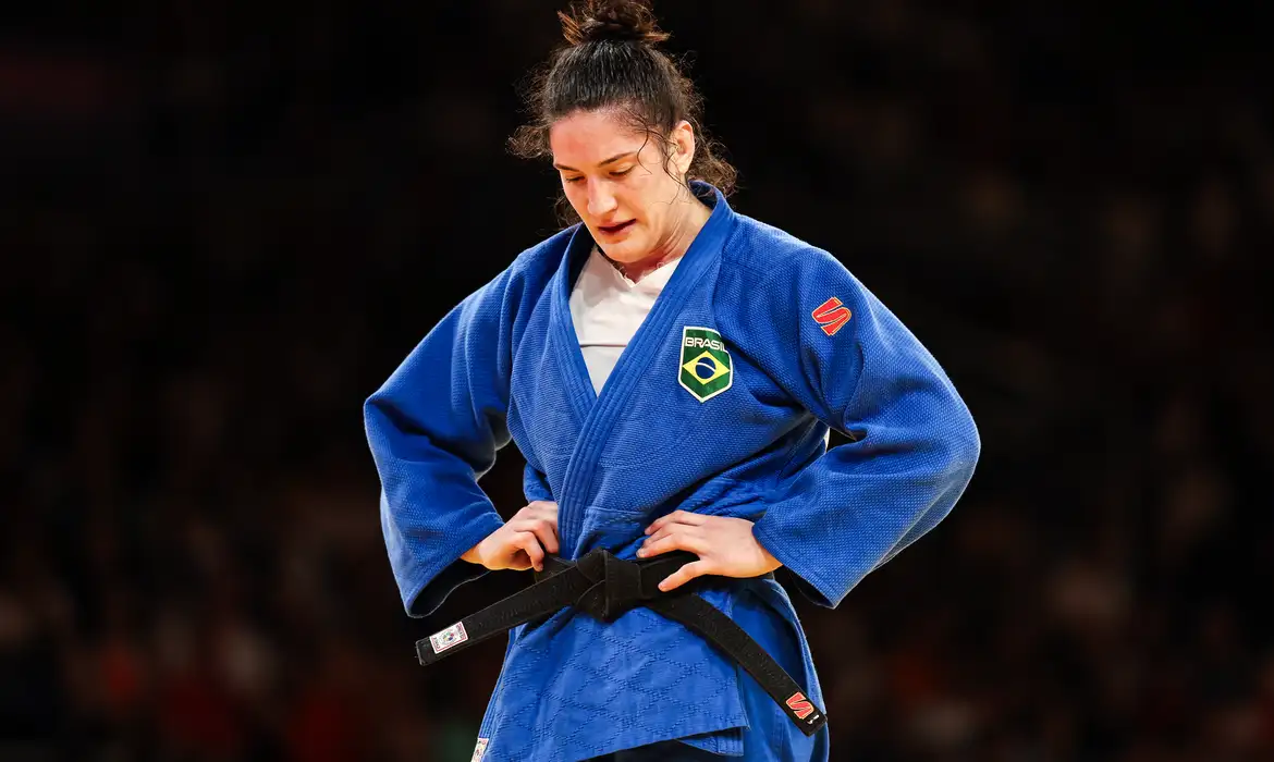 Medalhista olímpica, Mayra Aguiar é eliminada na estreia de Paris 2024 -  (crédito: EBC)