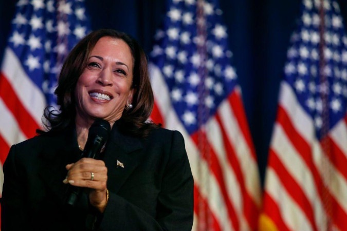 Harris levou mais de seis meses para visitar a fronteira entre os Estados Unidos e o México, o que gerou críticas entre os republicanos e até dentro do seu próprio partido -  (crédito: Getty Images)