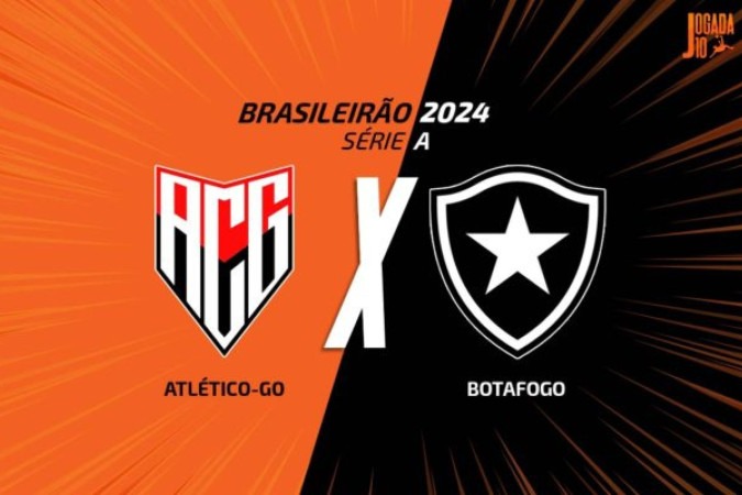 Atlético-GO e Botafogo duelam neste sábado -  (crédito: Arte: Jogada10)