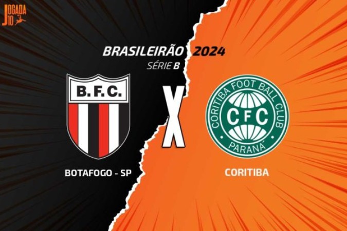 Botafogo e Coritiba, pelo fechamento do turno da Série B -  (crédito: Foto: Arte Jogada10)