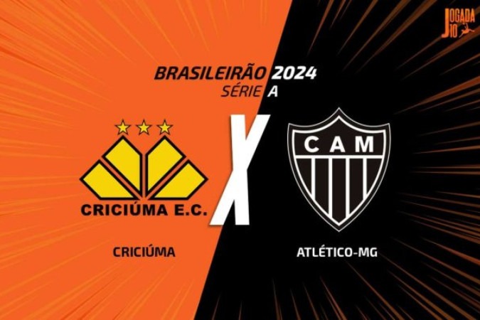 Criciúma e Atlético fazem jogo neste sábado pelo Brasileiro -  (crédito: Arte: Jogada10)