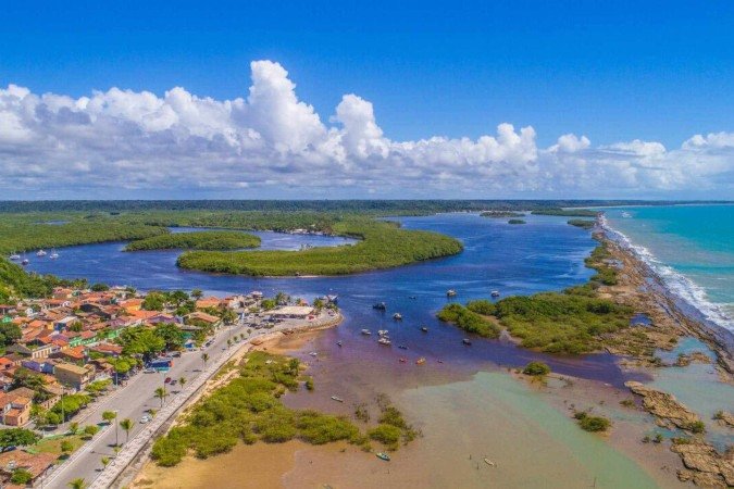 Cabrália: cidade no sul da Bahia gera encanto à primeira vista -  (crédito: Uai Turismo)