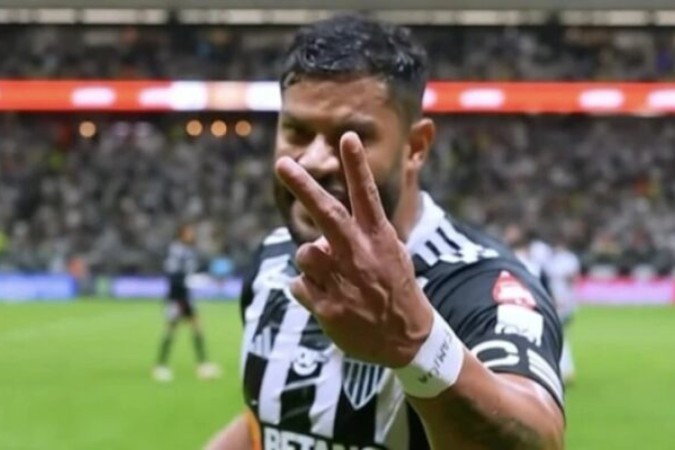 Atlético-MG ficará mais de um mês sem contar com o atacante Hulk  -  (crédito: Foto: Reprodução/Premiere)