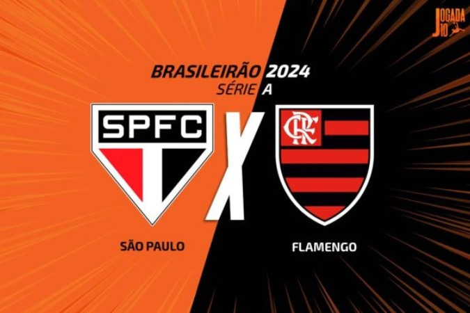 São Paulo e Flamengo se enfrentam neste sábado -  (crédito: Foto: Arte/Jogada10)