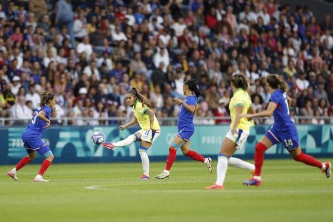 Brasil vence a França na Olimpíada - (crédito: Foto: Rafael Ribeiro/CBF) Brasil vence a França na Olimpíada - (crédito: Foto: Rafael Ribeiro/CBF)