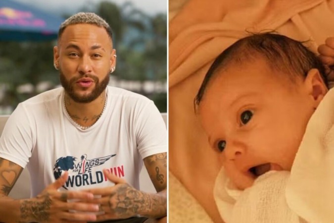 Neymar kỷ niệm tháng đầu tiên của Helena, con gái với Amanda Kimberlly