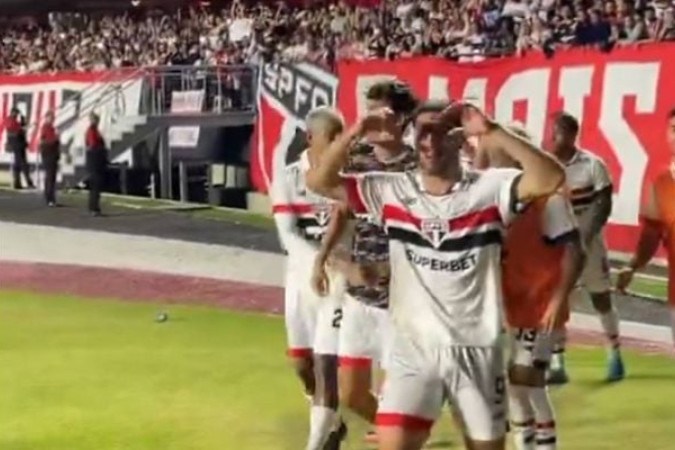 São Paulo x Flamengo -  (crédito: Foto: Reprodução / Twitter São Paulo)