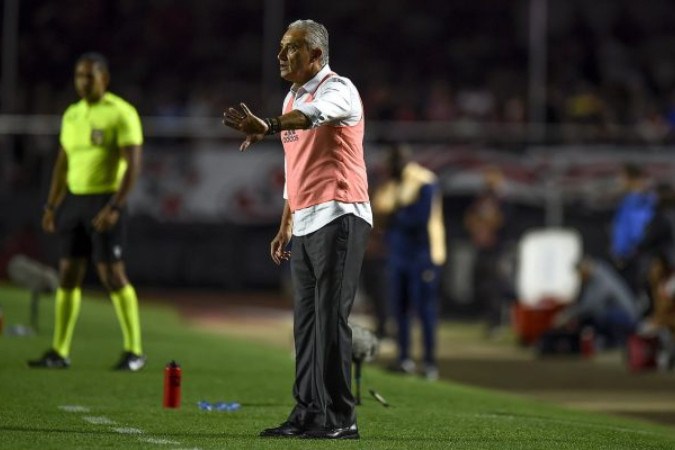 Tiute sofreu críticas por escalar reservas diante do São Paulo -  (crédito: Foto: Marcelo Cortes / Flamengo)