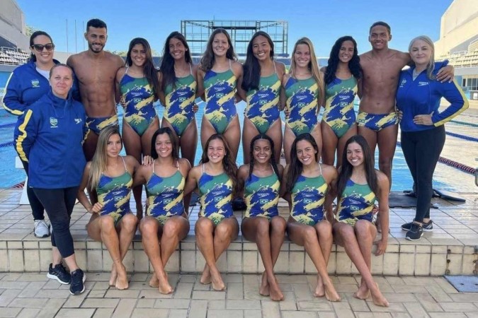 Seleção brasileira de nado sincronizado publica nota de repúdio à Cazé TV por comentário considerado machista
 -  (crédito: Reprodução/Instagram: @sincrobrasil)