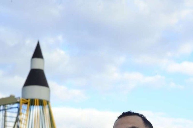 Humberto Marques Santos com a filha Esther Nathália Marques