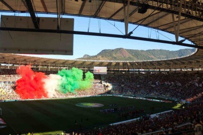 Torcida do Fluminense tem lotado o Maracanã na arrancada pelo Brasileirão  -  (crédito:  - Foto: Marina Garcia/Fluminense)