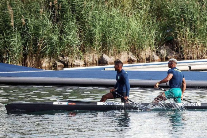 A dupla participa das eliminatórias nesta terça em buca de vaga na final -  (crédito:  Gaspar Nóbrega - COB)