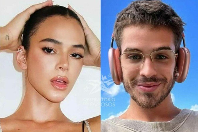 João Guilherme não esconde paixão e mostra vídeo beijando Bruna Marquezine - (crédito: Observatorio dos Famosos) João Guilherme não esconde paixão e mostra vídeo beijando Bruna Marquezine - (crédito: Observatorio dos Famosos)