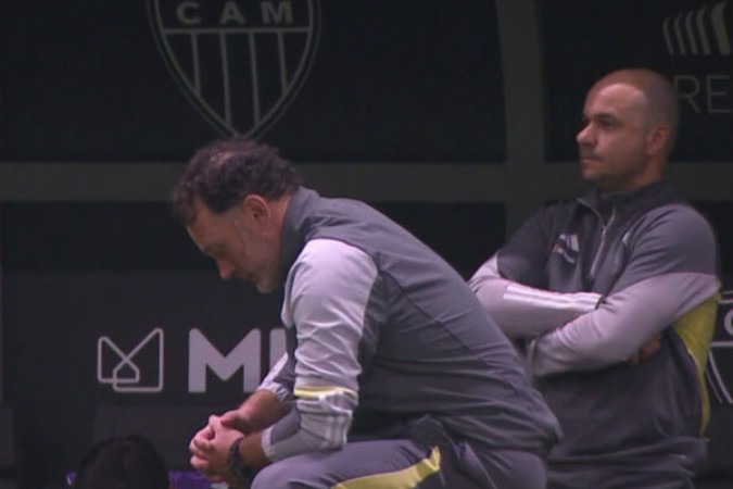 Milito tem tido problemas no Atlético  -  (crédito: Foto: Reprodução SporTV)