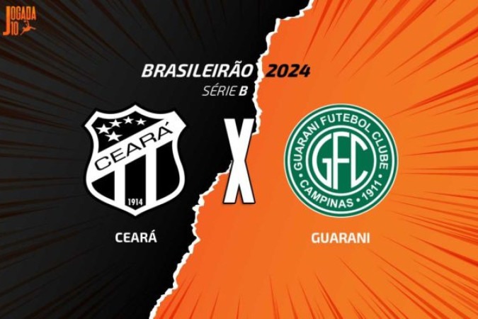 Ceará e Guarani encerram o turno da Série B em jogo na Arena Castelão -  (crédito: Divulgação/Jogada 10)