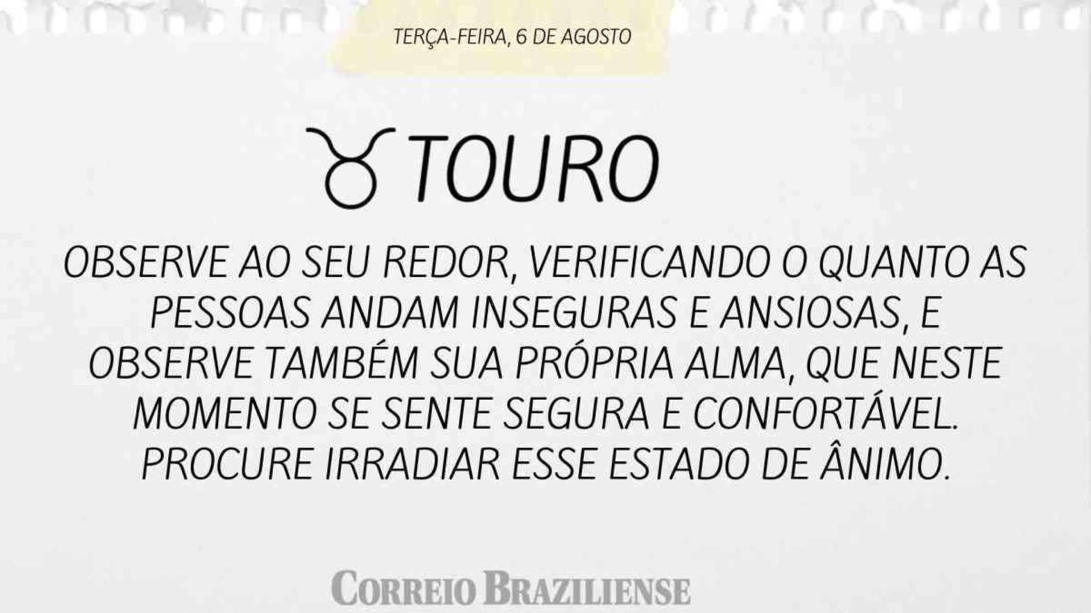 TOURO |  6 DE AGOSTO