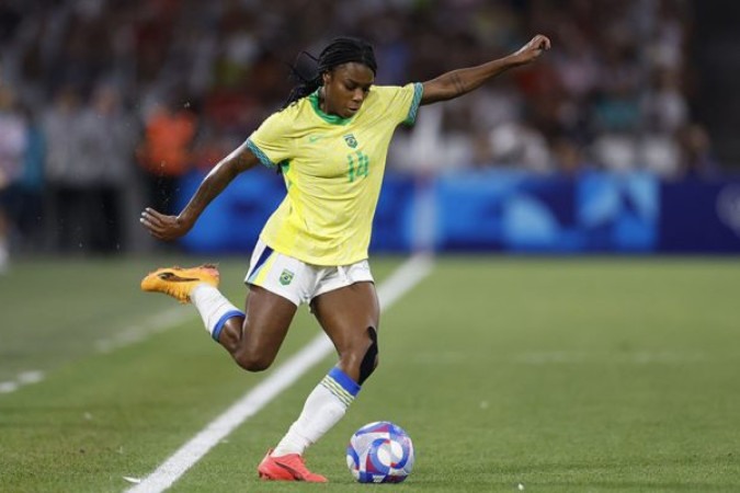 Ludmila em ação pela Seleção Brasileira -  (crédito: Foto: Rafael Ribeiro/CBF)