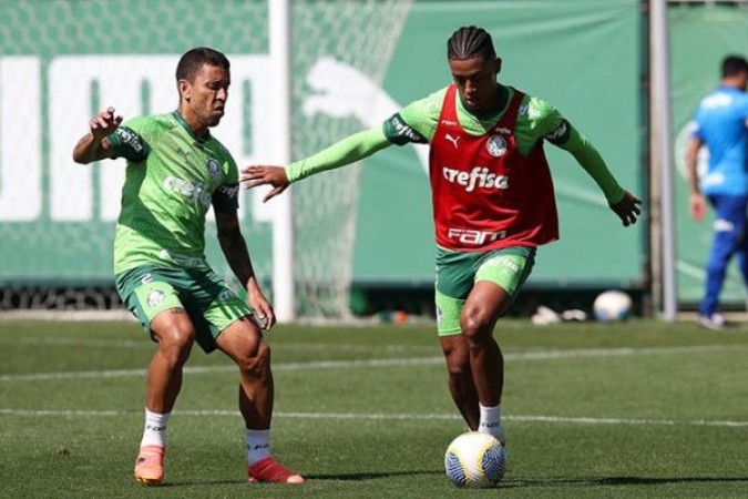 Palmeiras encerrou a preparação para enfrentar o Flamengo  -  (crédito: Foto: Cesar Greco/Palmeiras/by Canon)