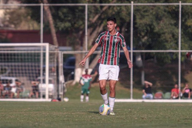 Zagueiro Gustavo Cintra é um dos pilares do time sub-20 do Fluminense -  (crédito: Foto: Leonardo Brasil/FFC)