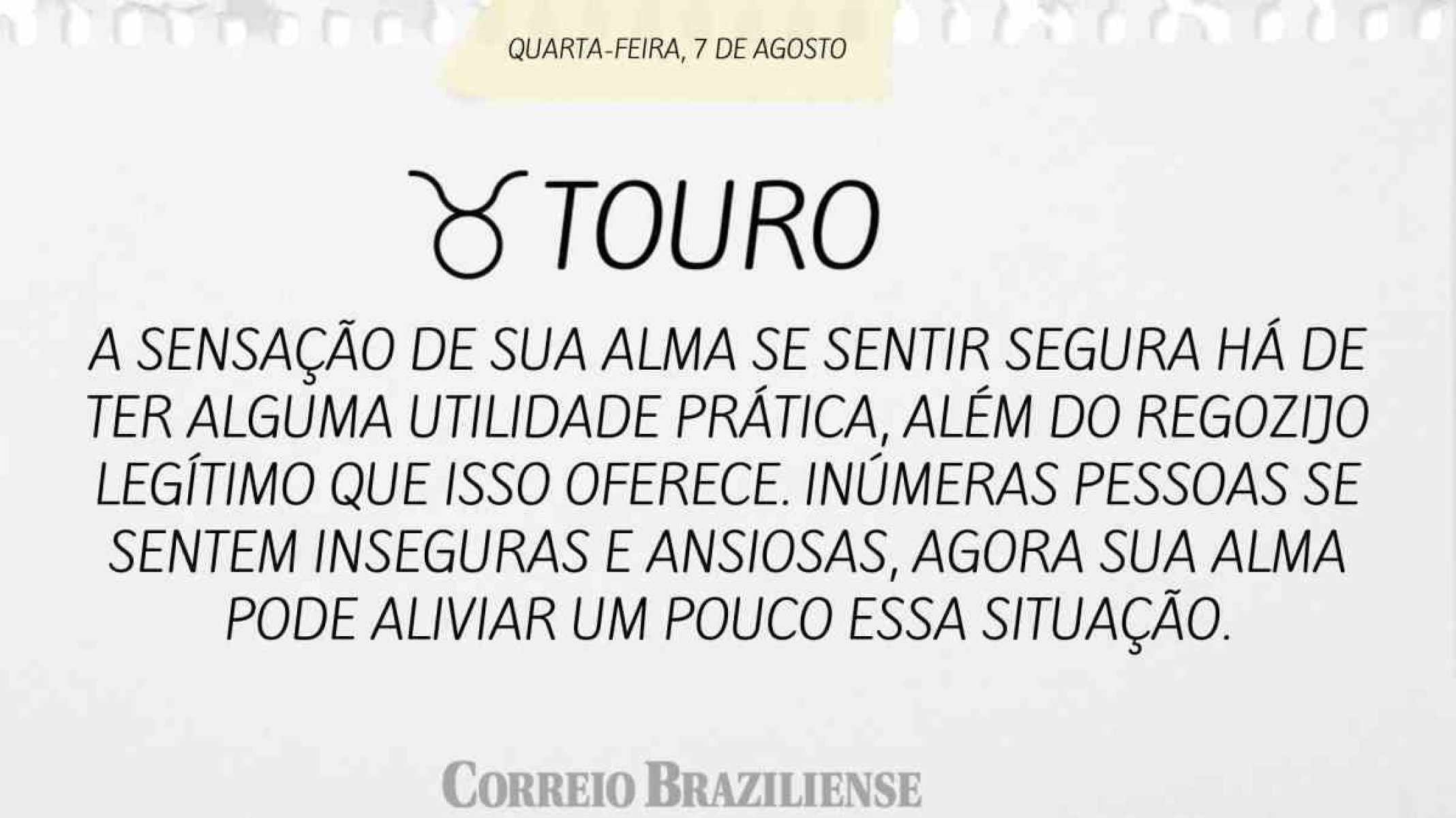 TOURO |  7 DE AGOSTO