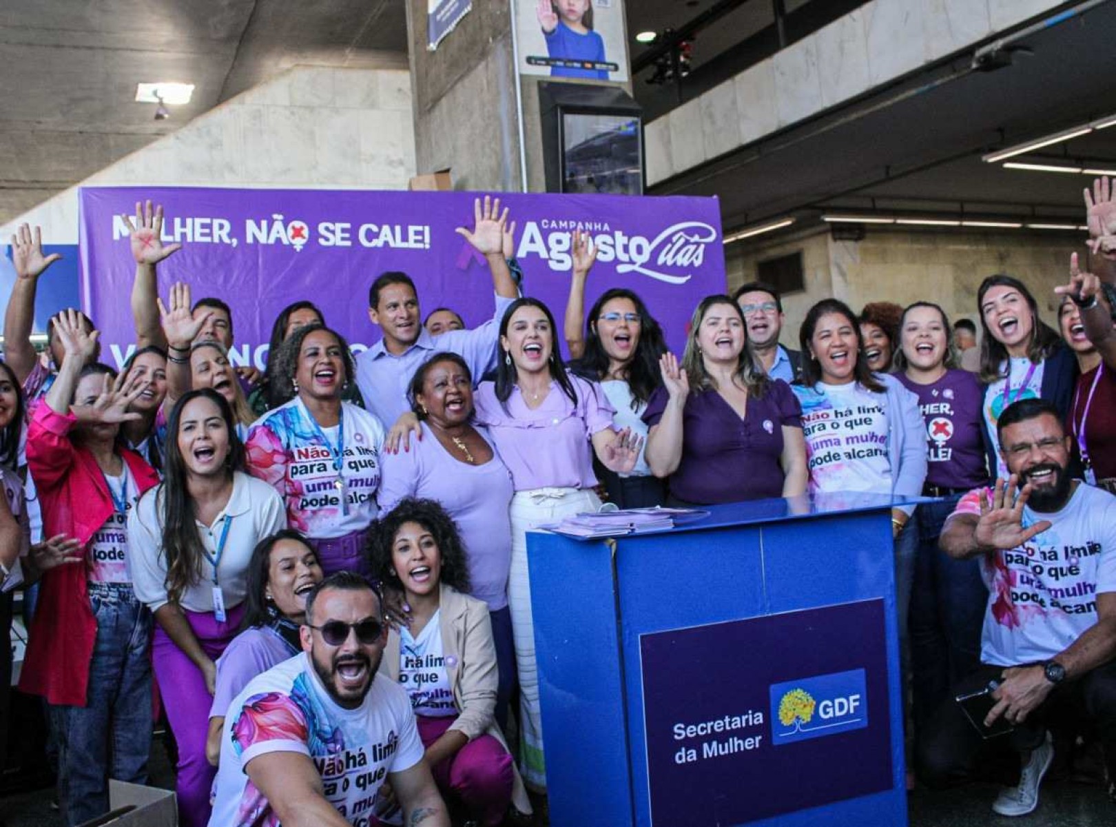 Evento na Rodoviária celebra os 18 anos da Lei Maria da Penha