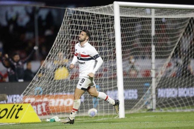 São Paulo não perdeu na temporada quando Calleri vai as redes - (crédito: Foto: Paulo Pinto / Saopaulofc) São Paulo não perdeu na temporada quando Calleri vai as redes - (crédito: Foto: Paulo Pinto / Saopaulofc)