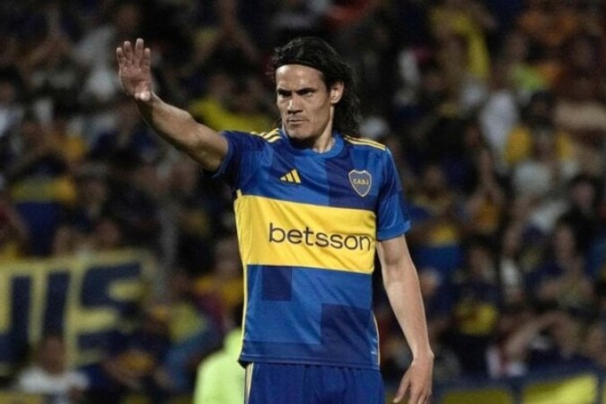 Cavani é dúvida para o jogo contra o Cruzeiro -  (crédito: Foto: Divulgação/Boca Juniors)