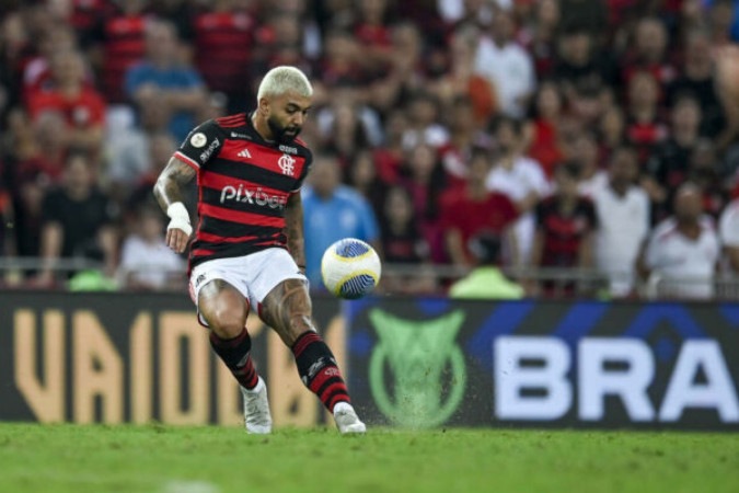 Gabigol em campo pelo Flamengo -  (crédito: Foto: Marcelo Cortes/CRF)