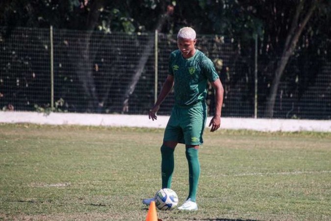 Isaac reforça a equipe sub-20 do Fluminense que enfrenta o líder Palmeiras -  (crédito:  - Foto: Leonardo Brasil/FFC)