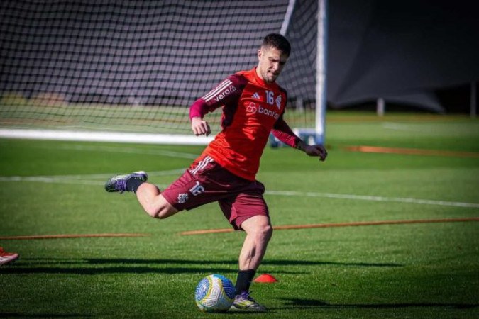 Bustos tem proposta do River Plate  -  (crédito: Foto: Ricardo Duarte/Internacional)