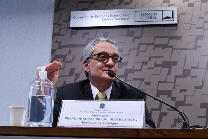 O embaixador Breno Souza da Costa foi expulso por não ter comparecido às comemorações dos 45 anos da Revolução Sandinista - (crédito: Edilson Rodrigues/Agência Senado ) O embaixador Breno Souza da Costa foi expulso por não ter comparecido às comemorações dos 45 anos da Revolução Sandinista - (crédito: Edilson Rodrigues/Agência Senado )