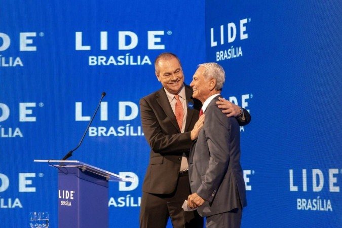 José Aparecido, da Fercomércio, e Paulo Octávio, presidente do Lide-DF - (crédito: Mariana Campos/CB/D. A Press) José Aparecido, da Fercomércio, e Paulo Octávio, presidente do Lide-DF - (crédito: Mariana Campos/CB/D. A Press)