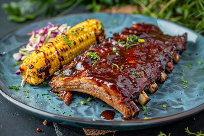 Costela ao molho barbecue (Imagem: Radoxist studio | Shutterstock) - (crédito: EdiCase) Costela ao molho barbecue (Imagem: Radoxist studio | Shutterstock) - (crédito: EdiCase)
