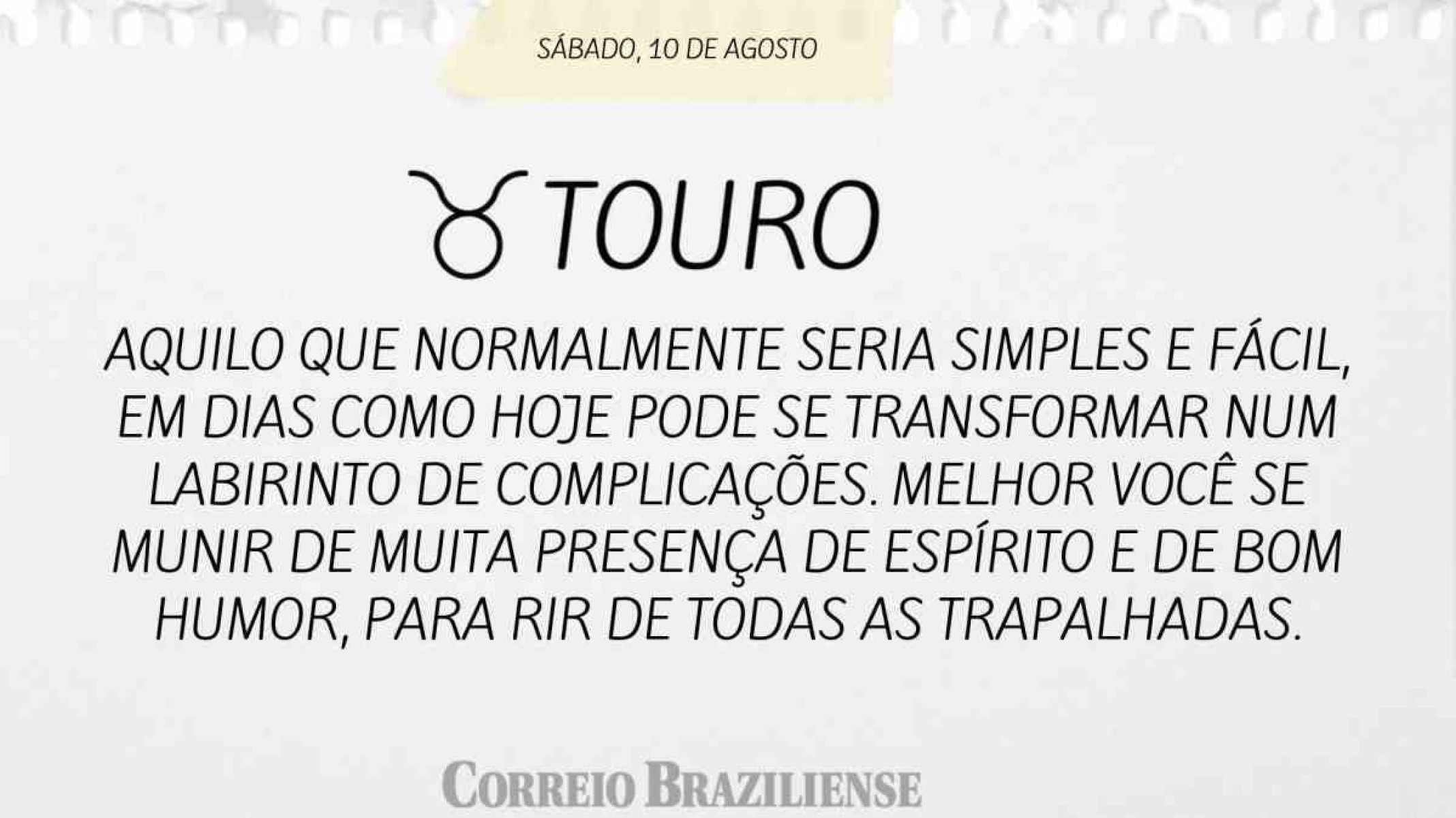 TOURO | 10 DE AGOSTO
