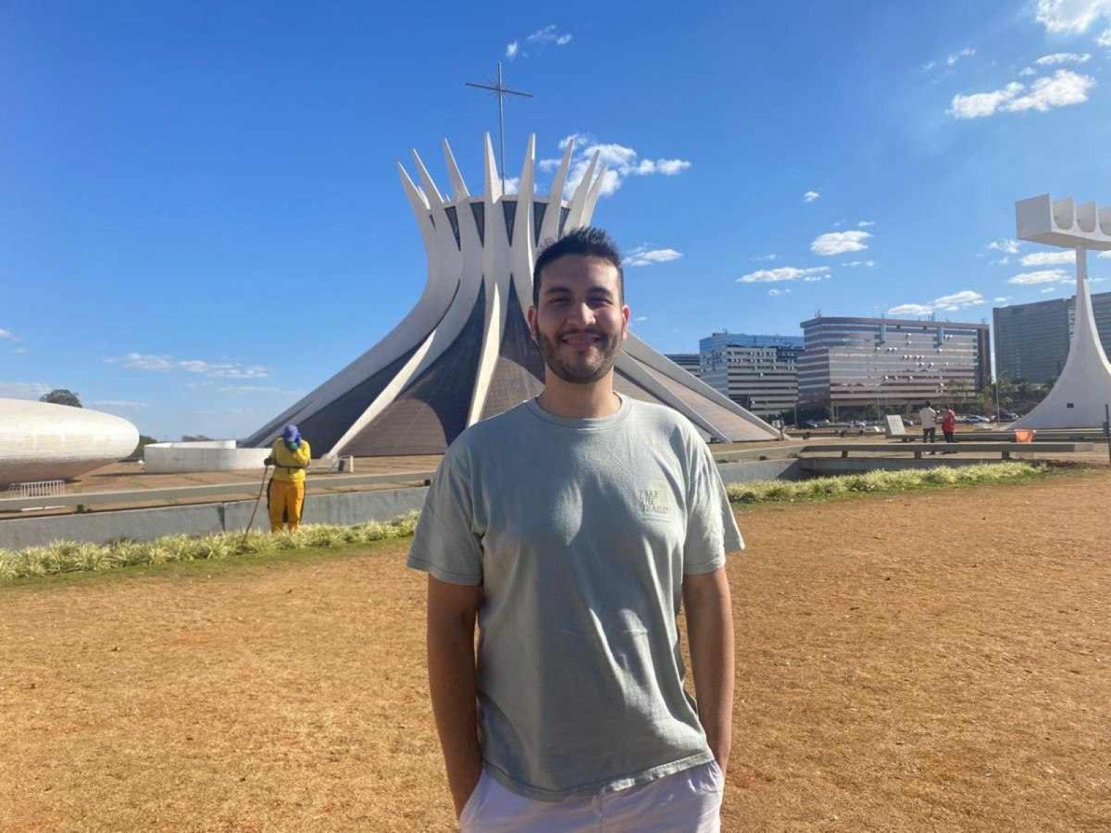 Lucas Lopes, morador de São Paulo, aproveitou para turistar no DF