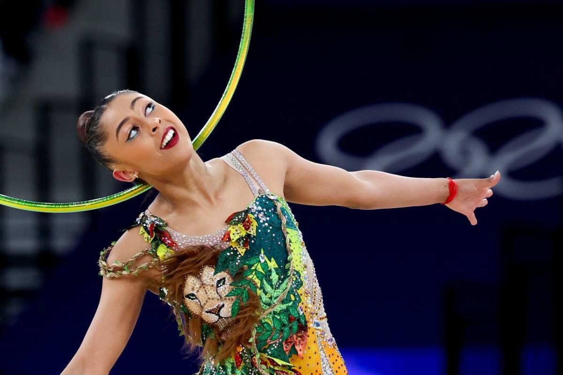 Barbara Domingos na final individual geral da ginástica rítmica dos Jogos Olímpicos Paris 2024    