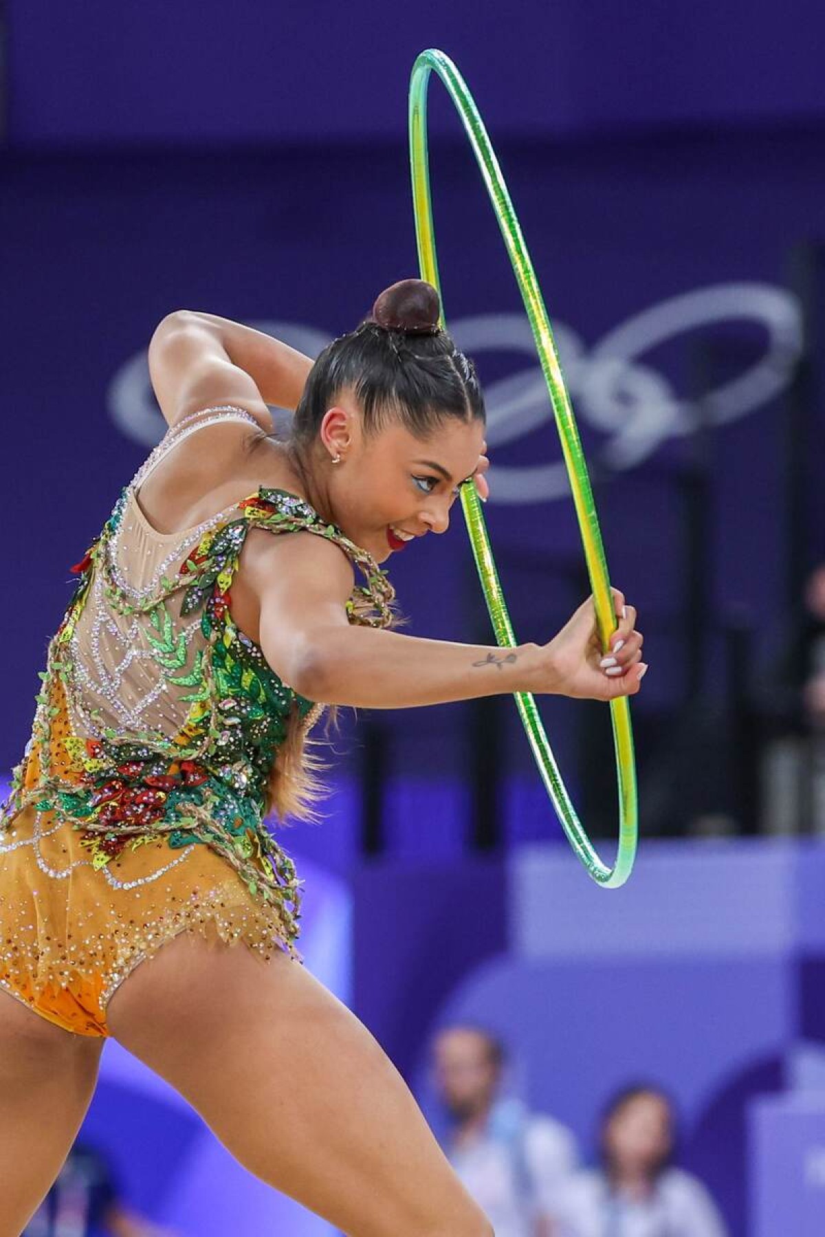 Barbara Domingos na final individual geral da ginástica rítmica dos Jogos Olímpicos Paris 2024    