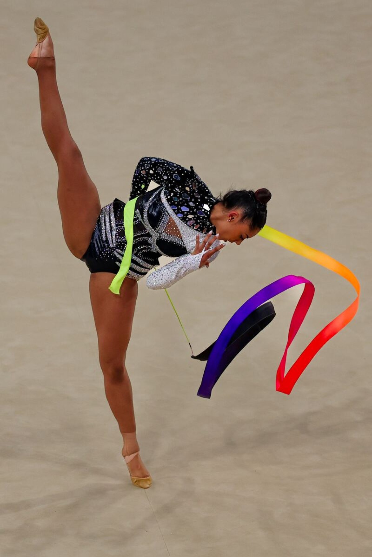 Barbara Domingos na final individual geral da ginástica rítmica dos Jogos Olímpicos Paris 2024    