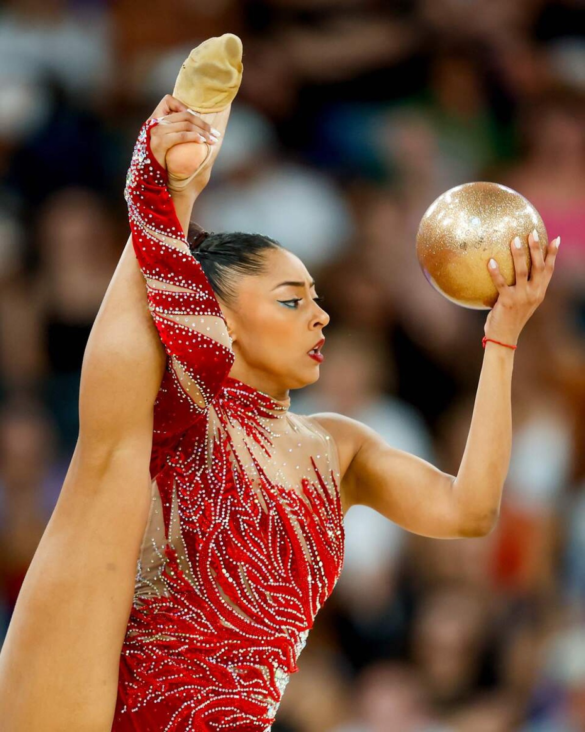 Barbara Domingos na final individual geral da ginástica rítmica dos Jogos Olímpicos Paris 2024    