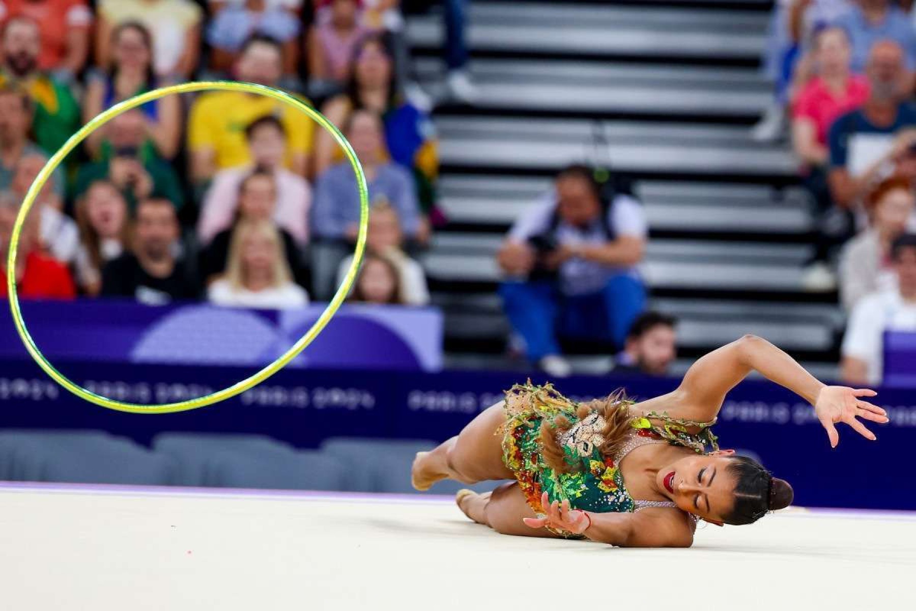 Barbara Domingos na final individual geral da ginástica rítmica dos Jogos Olímpicos Paris 2024    