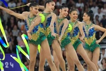 Victoria Borges se lesiona na Ginástica Rítmica e sai carregada