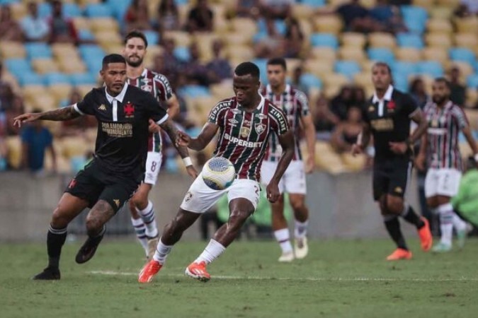  Rio de Janeiro, RJ - 20/04/2024 - Maracan.. - .Fluminense enfrenta o Vasco esta tarde no Maracan.. pela 3.. rodada do Campeonato Brasileiro 2024..FOTO DE LUCAS MER..ON / FLUMINENSE FC..IMPORTANTE: Imagem destinada a uso institucional e divulga....o, seu uso comercial est.. vetado incondicionalmente por seu autor e o Fluminense Football Club...IMPORTANT: Image intended for institutional use and distribution. Commercial use is prohibited unconditionally by its author and Fluminense Football Club...IMPORTANTE: Im..gen para uso solamente institucional y distribuici..n. El uso comercial es prohibido por su autor y por el Fluminense Football Club.
     -  (crédito:  Lucas Mercon)