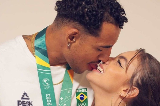 Almir dos Santos e Talita Ramos -  (crédito: Reprodução/Instagram/@3almirjr)