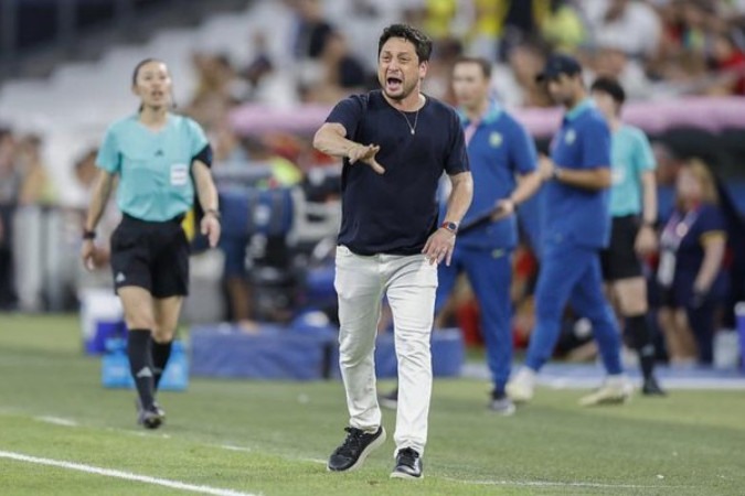 Arthur Elias durante jogo da Seleção -  (crédito: Foto: Rafael Ribeiro/CBF)