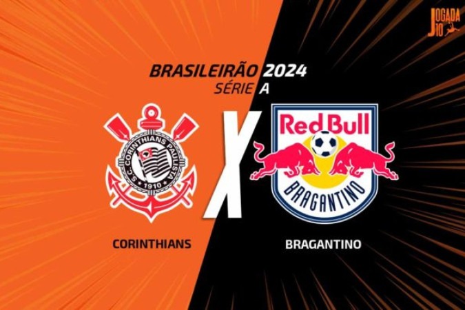 Corinthians e RB Bragantino duelam na Neo Química Arena -  (crédito: Foto: Arte/Jogada10)