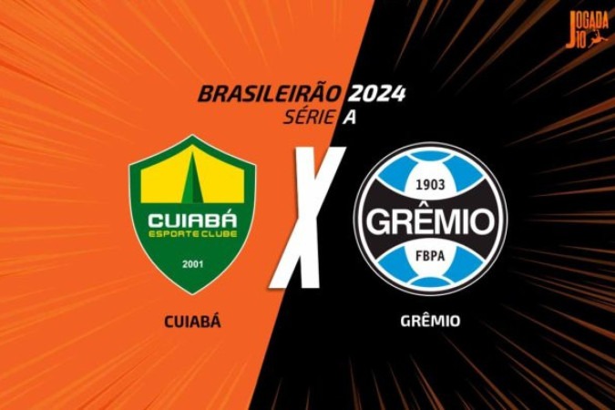 Cuiabá e Grêmio duelam neste sábado pelo Brasileirão -  (crédito: Arte: Jogada10)