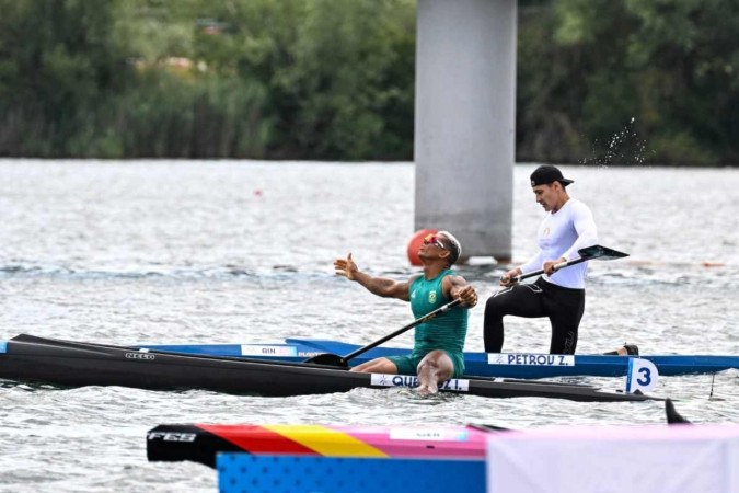 Isaquias Queiroz conquistou a medalha de prata nas Olímpiadas de Paris 2024 -  (crédito: Leandro Couri/EM/DA Press)